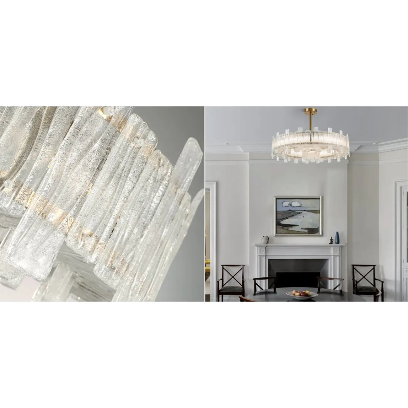 Люстра Circle Cogs Frosty Glass