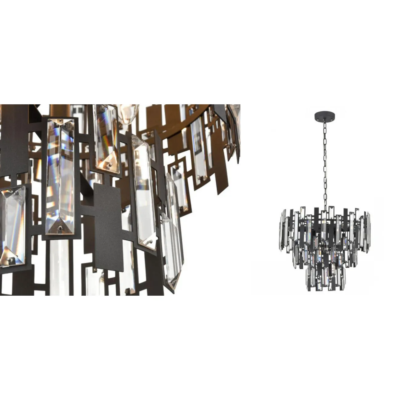 Люстра Darkness Chandelier three cascades