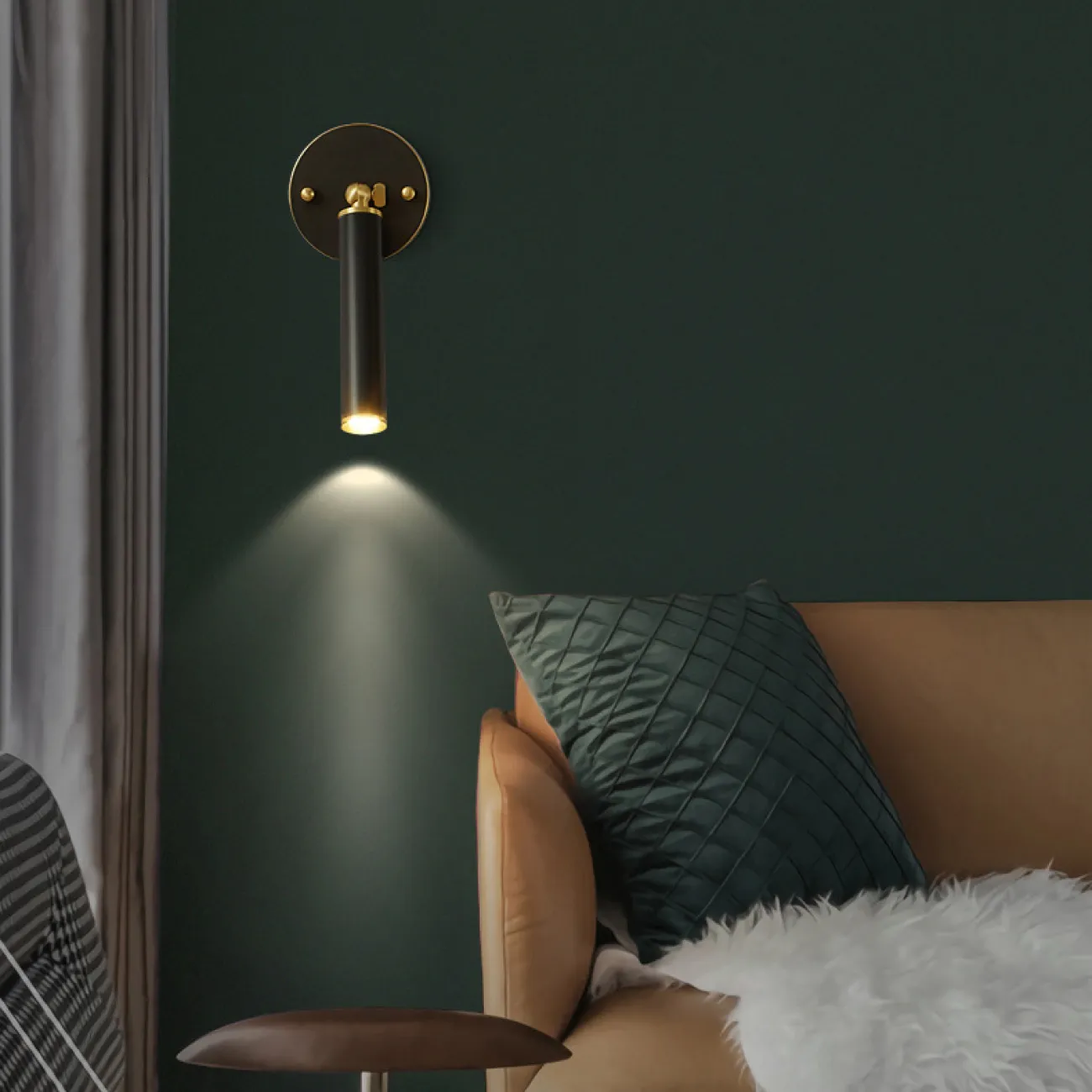 Серия настенных светодиодных светильников с поворотными плафонами вытянутой цилиндрической формы NETTE WALL Black Серия настенных светодиодных светильников с поворотными плафонами вытянутой цилиндрической формы NETTE WALL Black