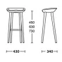 Барный стул Craig Bassam Tractor Counter Stool designed by Craig Bassam		 in 2000 от LaLume