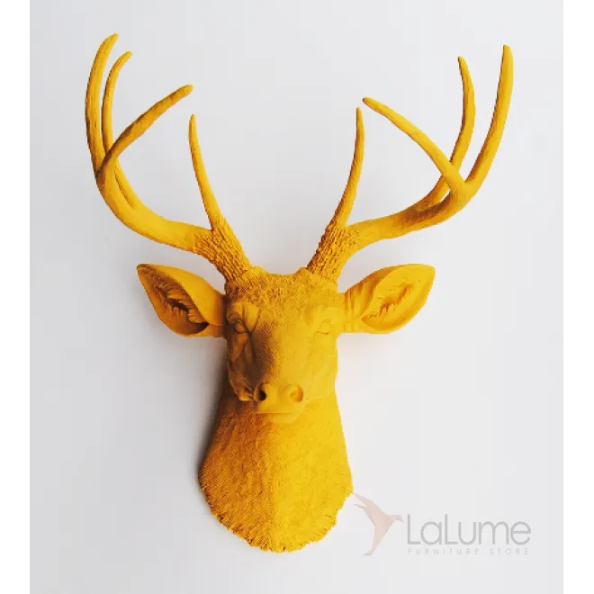Голова оленя - Горчично-желтый от LaLume