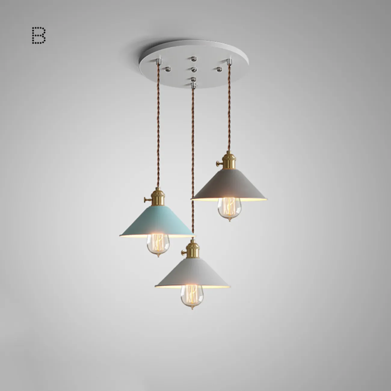 Подвесной светильник BRAID TRIO от ImperiumLoft