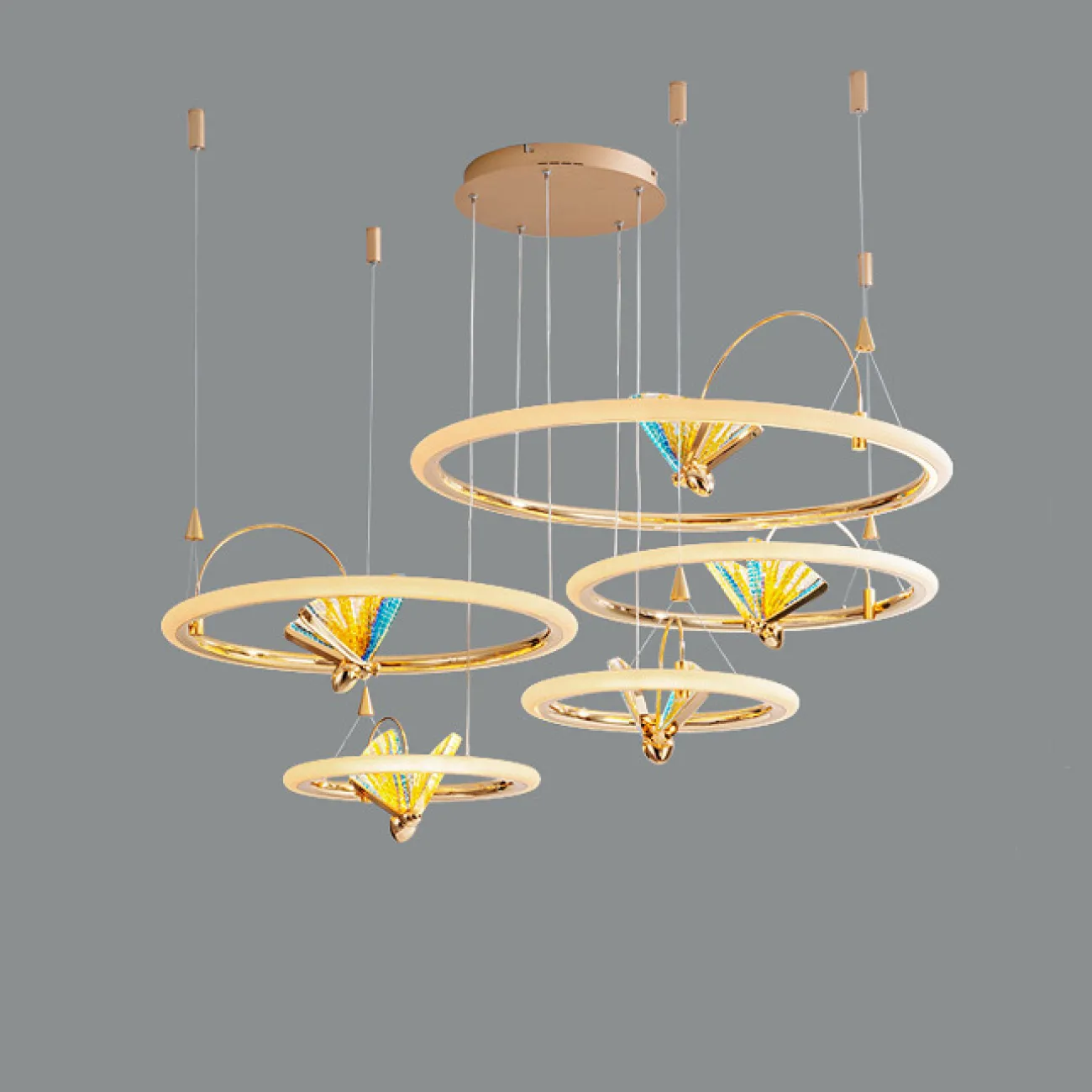 Подвесная люстра AMELIS RING D40 D60 D80 от ImperiumLoft