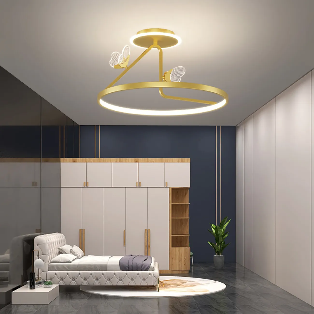 Потолочная люстра BABETTA CH E D50 Brass Трехцветный свет от ImperiumLoft