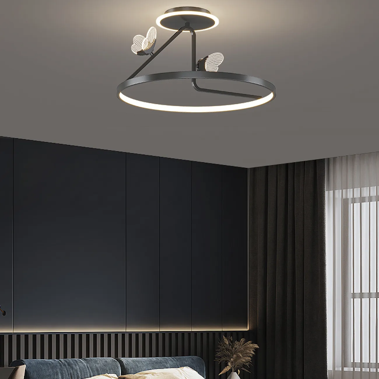 Потолочная люстра BABETTA CH E D50 Brass Трехцветный свет от ImperiumLoft