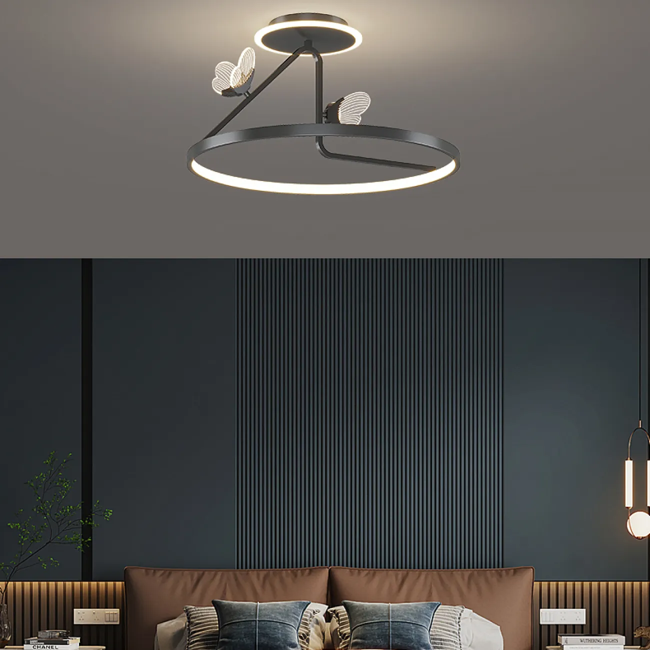 Потолочная люстра BABETTA CH E D50 Brass Трехцветный свет от ImperiumLoft