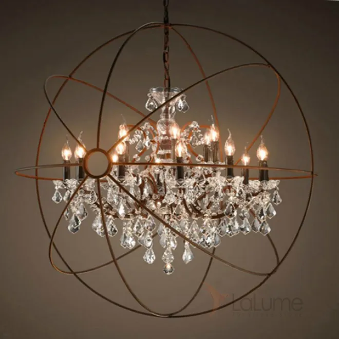 Люстра Restoration Hardware Foucault's Orb Crystal Chandelier от LaLume