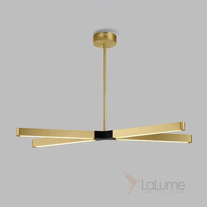 Подвесная люстра CROSS B Золото, Черный от ImperiumLoft