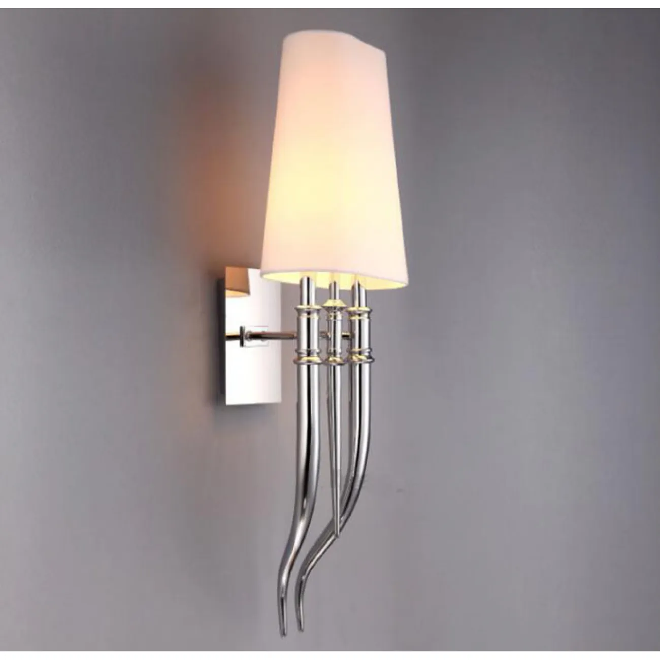 Настенный светильник Crystal Light Brunilde Ipe Cavalli H92 Silver/White от ImperiumLoft