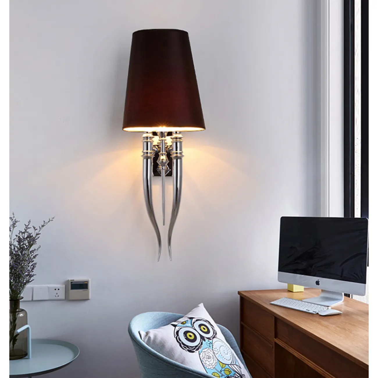 Настенный светильник Crystal Light Brunilde Ipe Cavalli H92 Silver/White от ImperiumLoft
