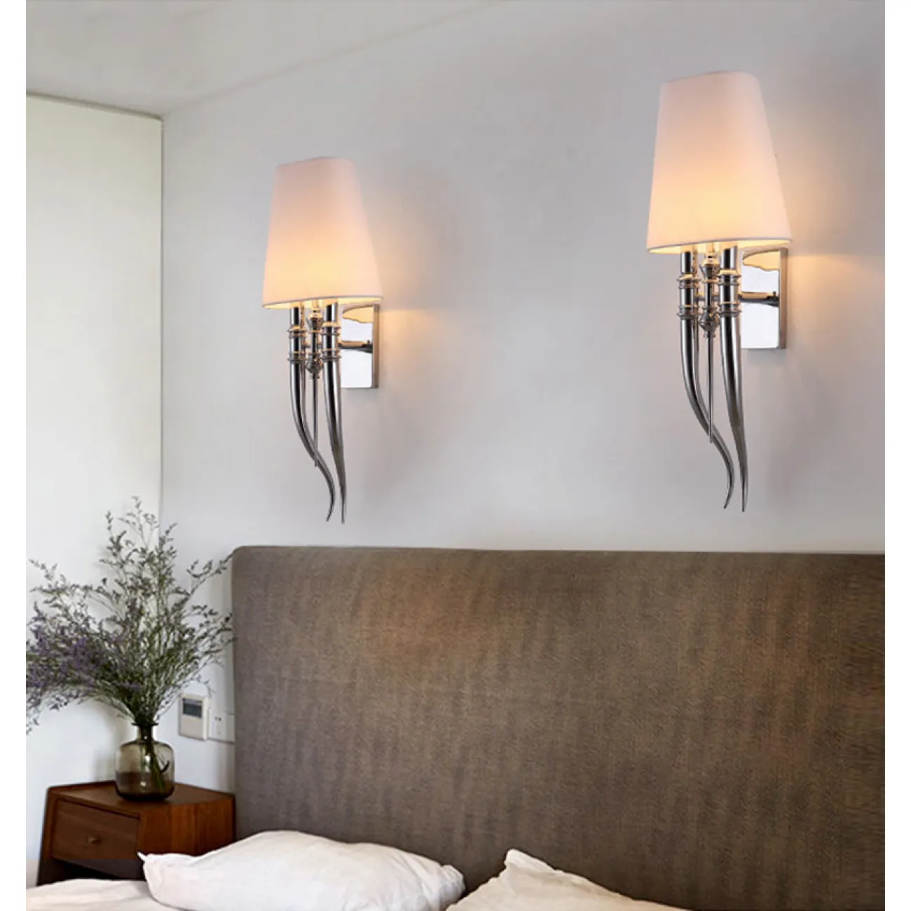 Настенный светильник Crystal Light Brunilde Ipe Cavalli H92 Silver/White от ImperiumLoft