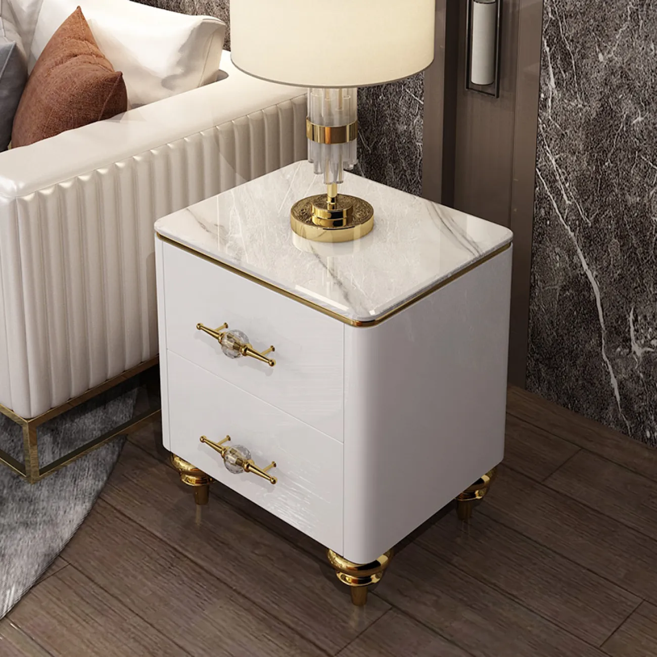 Дизайнерская прикроватная тумба LaLume-TT00109 Дизайнерская прикроватная тумба LaLume-TT00109