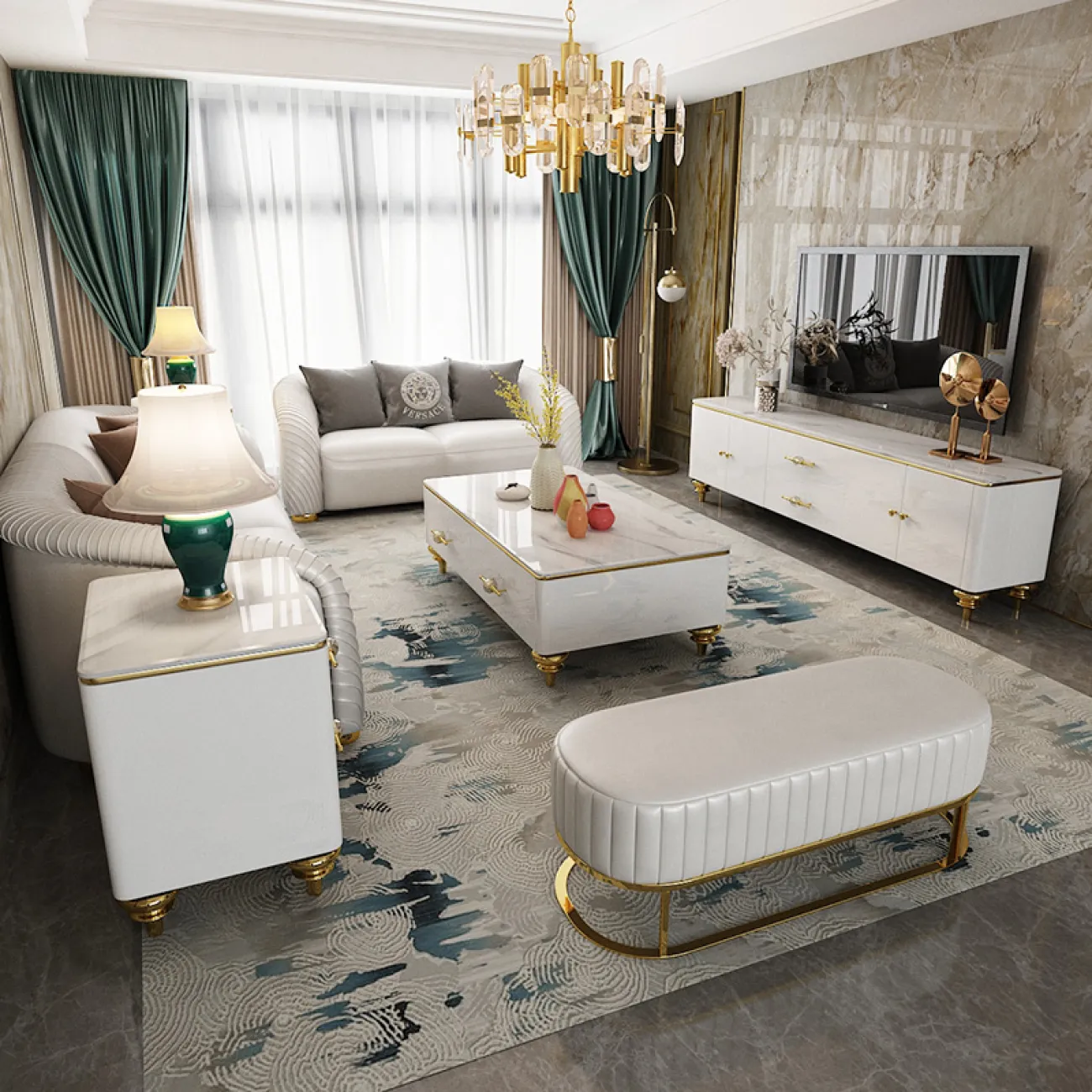 Дизайнерская прикроватная тумба LaLume-TT00109 Дизайнерская прикроватная тумба LaLume-TT00109