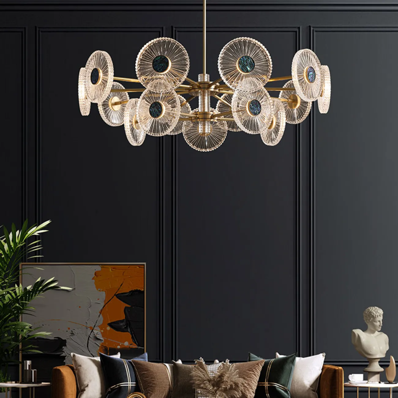 Потолочная люстра ROSEMARY B L10 от ImperiumLoft