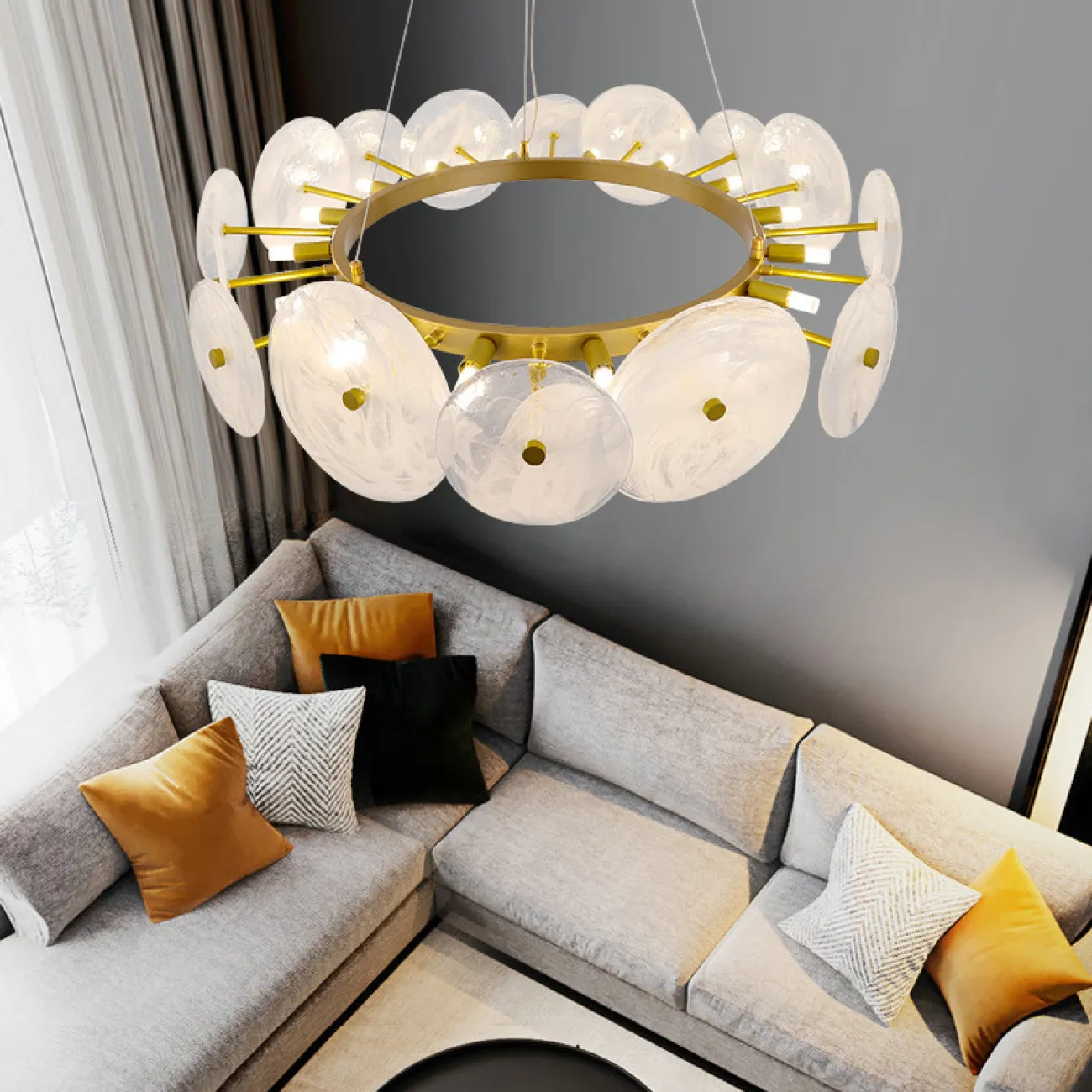 Подвесная люстра CLARA WHITE D50 от ImperiumLoft