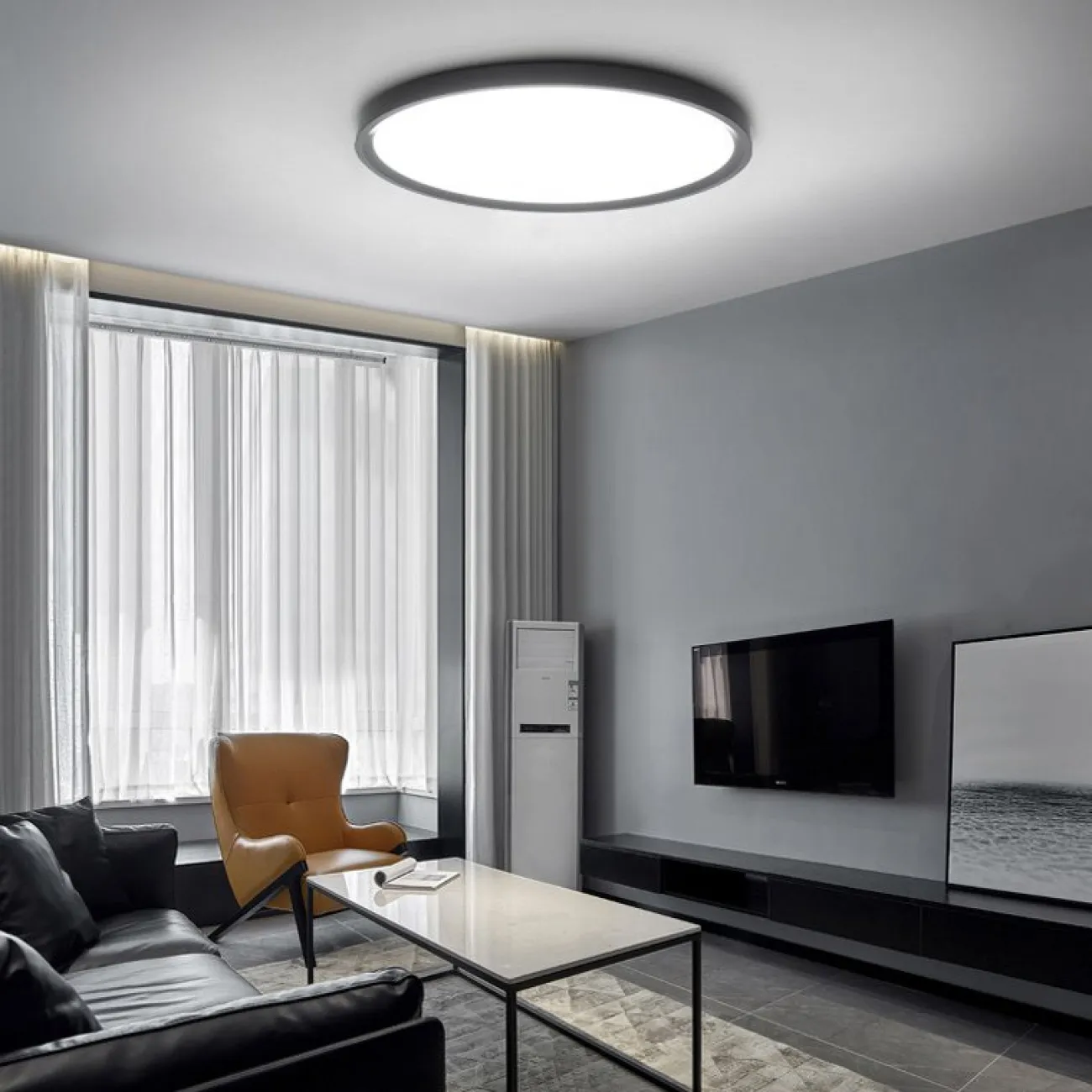 Потолочный светильник EXTRASLIM D40 Black от ImperiumLoft
