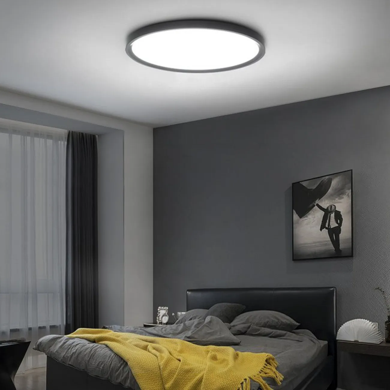 Потолочный светильник EXTRASLIM D40 Black от ImperiumLoft
