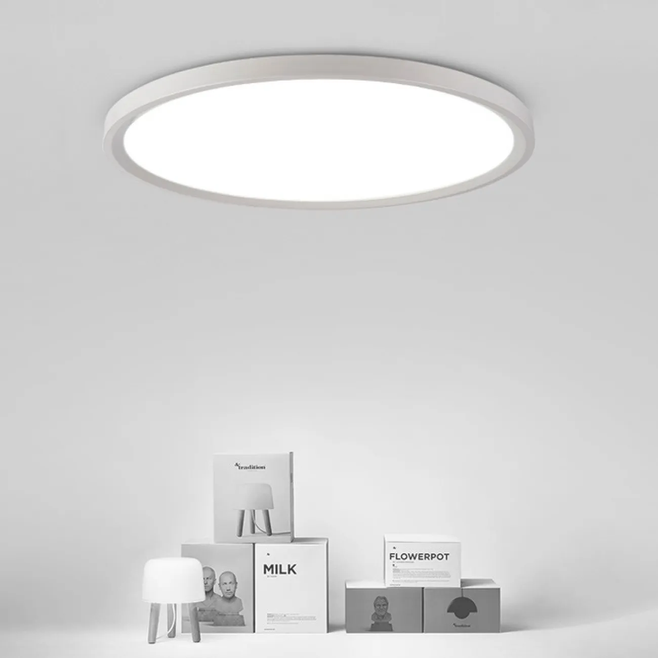Потолочный светильник EXTRASLIM D40 Black от ImperiumLoft