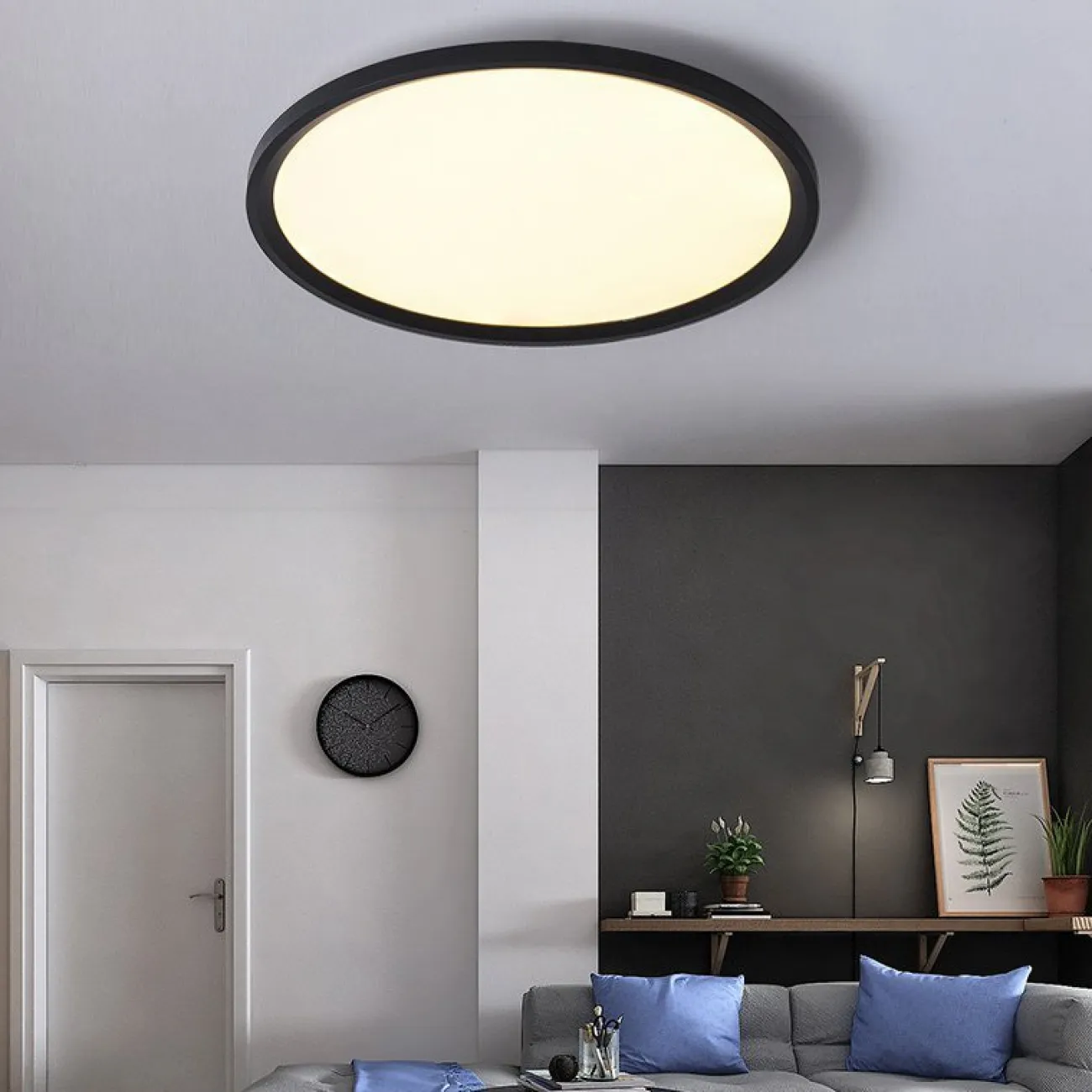 Потолочный светильник EXTRASLIM D40 Black от ImperiumLoft
