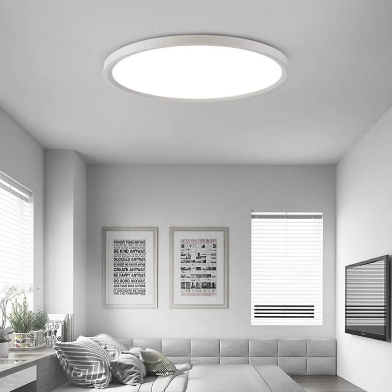 Потолочный светильник EXTRASLIM D40 Black от ImperiumLoft