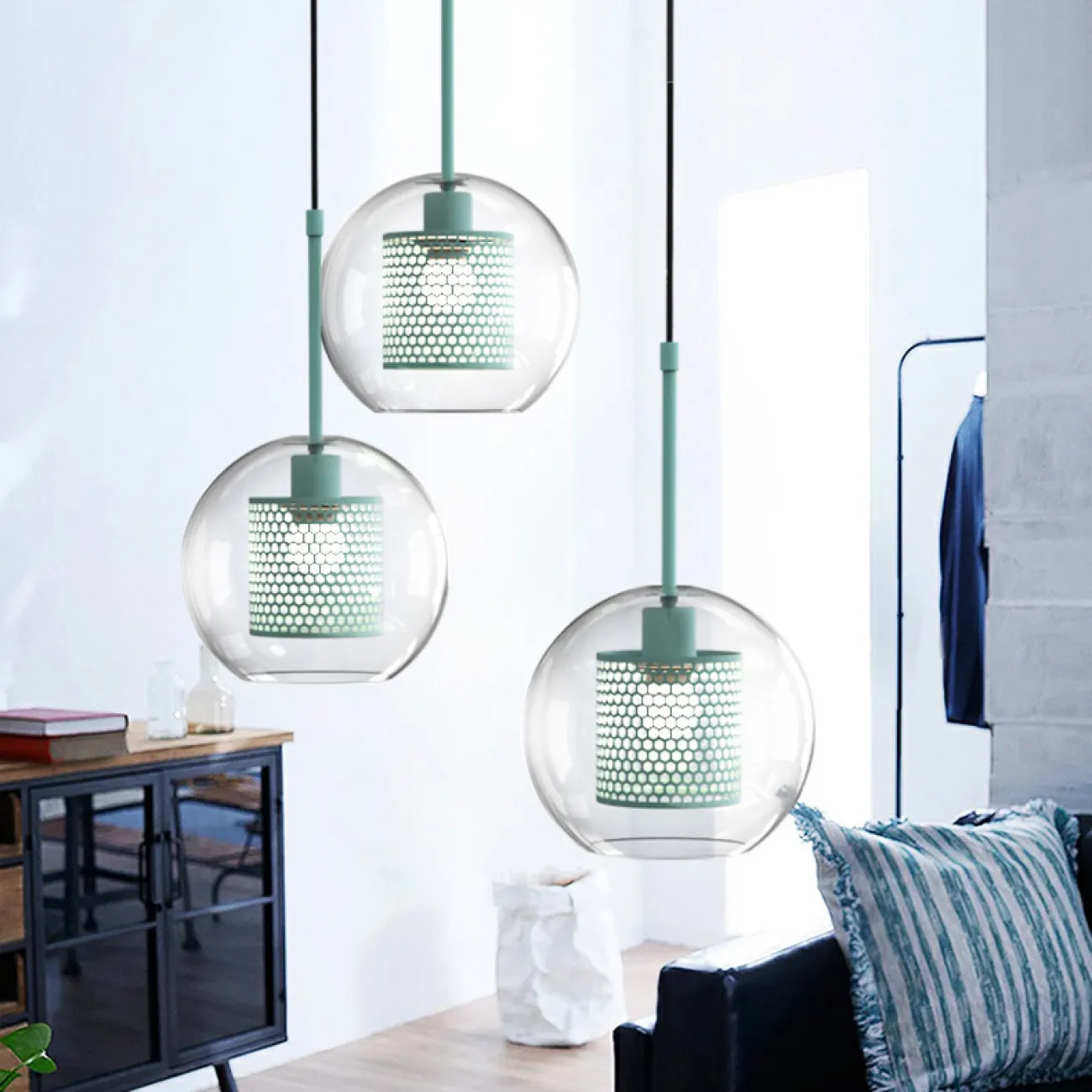 Подвесной светильник CATCH TRIO MINT от ImperiumLoft