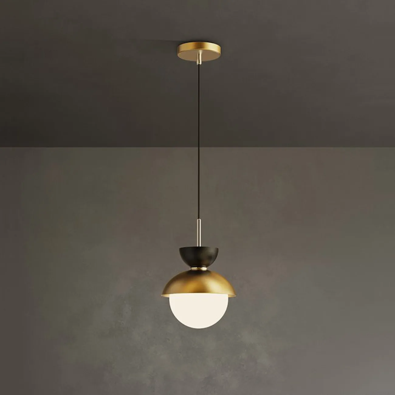 Подвесной светильник POMPON GOLD от ImperiumLoft