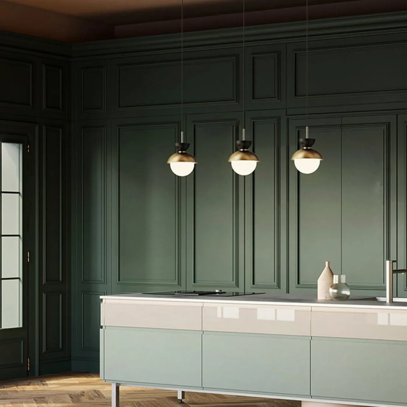 Подвесной светильник POMPON GOLD от ImperiumLoft