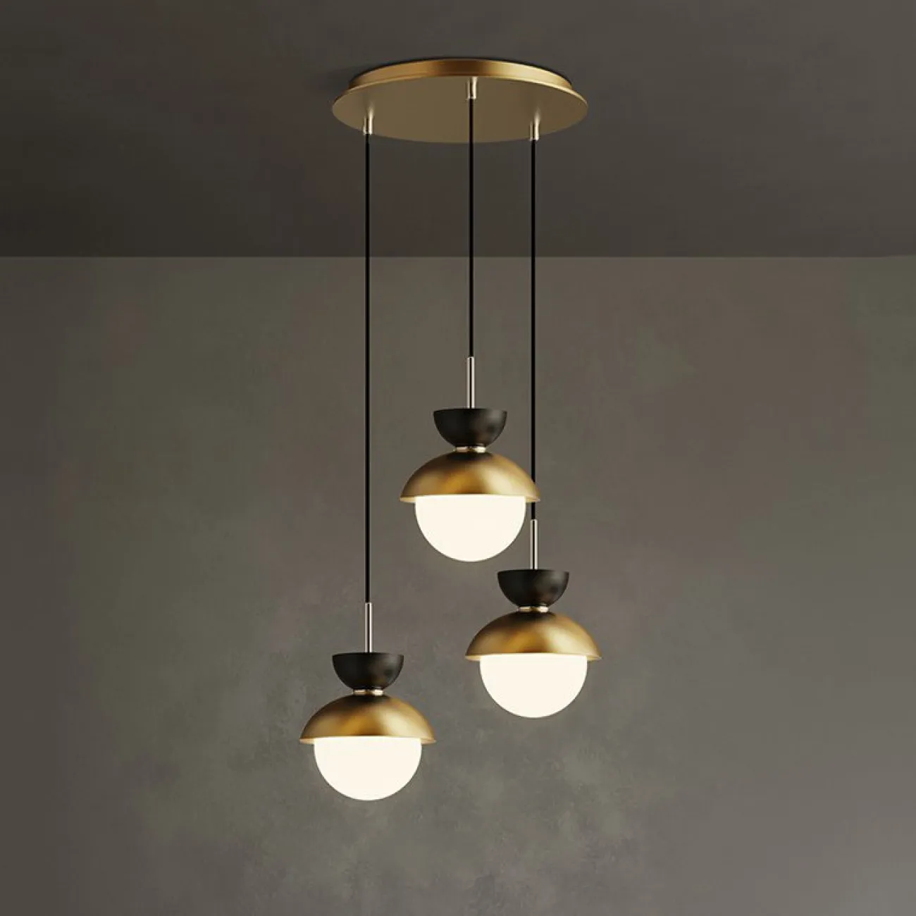 Подвесной светильник POMPON GOLD от ImperiumLoft