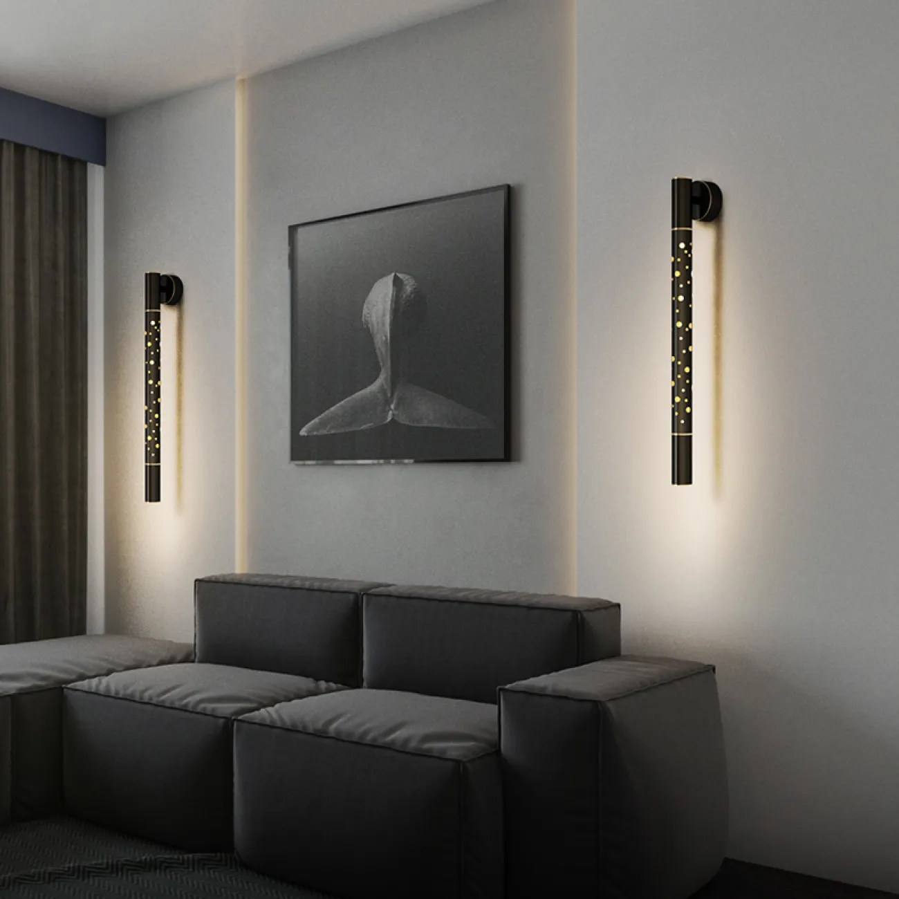 Настенный светильник ALEKSA WALL H80 Brass от ImperiumLoft