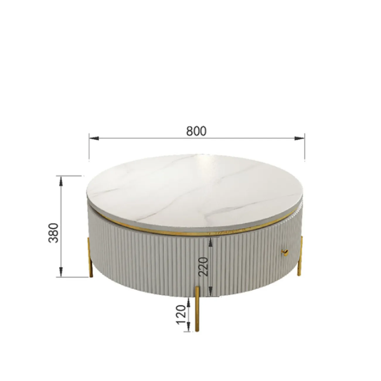 Дизайнерский журнальный столик LaLume-AP00223