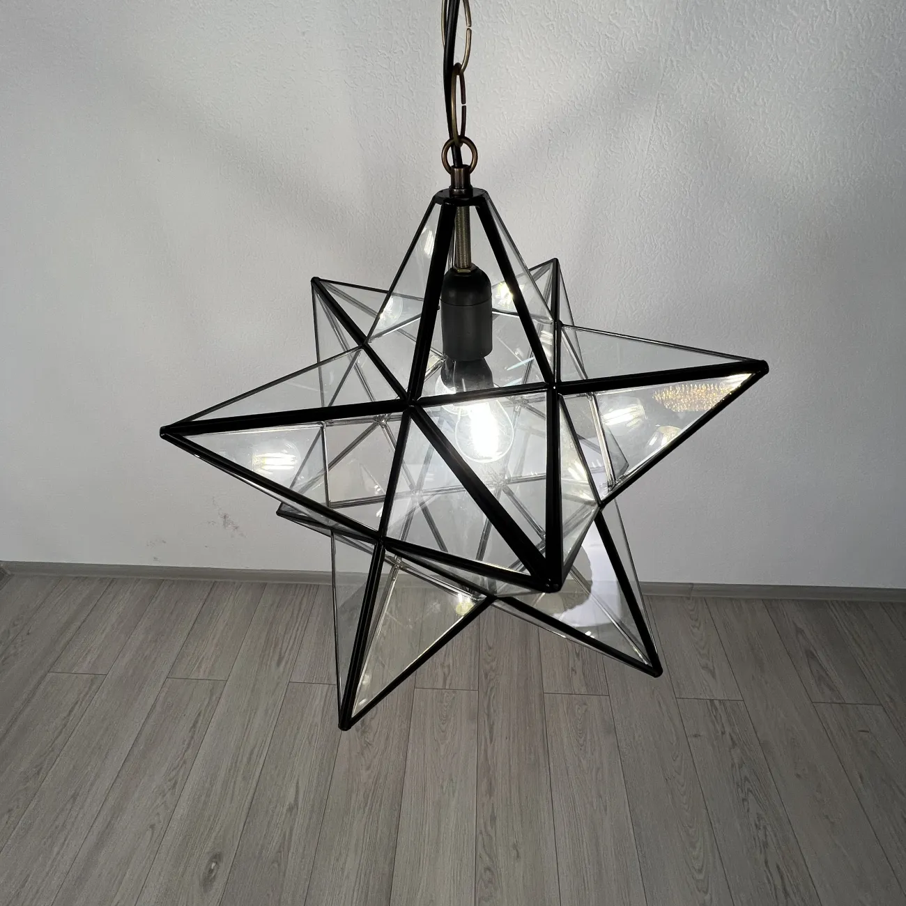 Люстра Black Star Clear Glass 30 см от ImperiumLoft