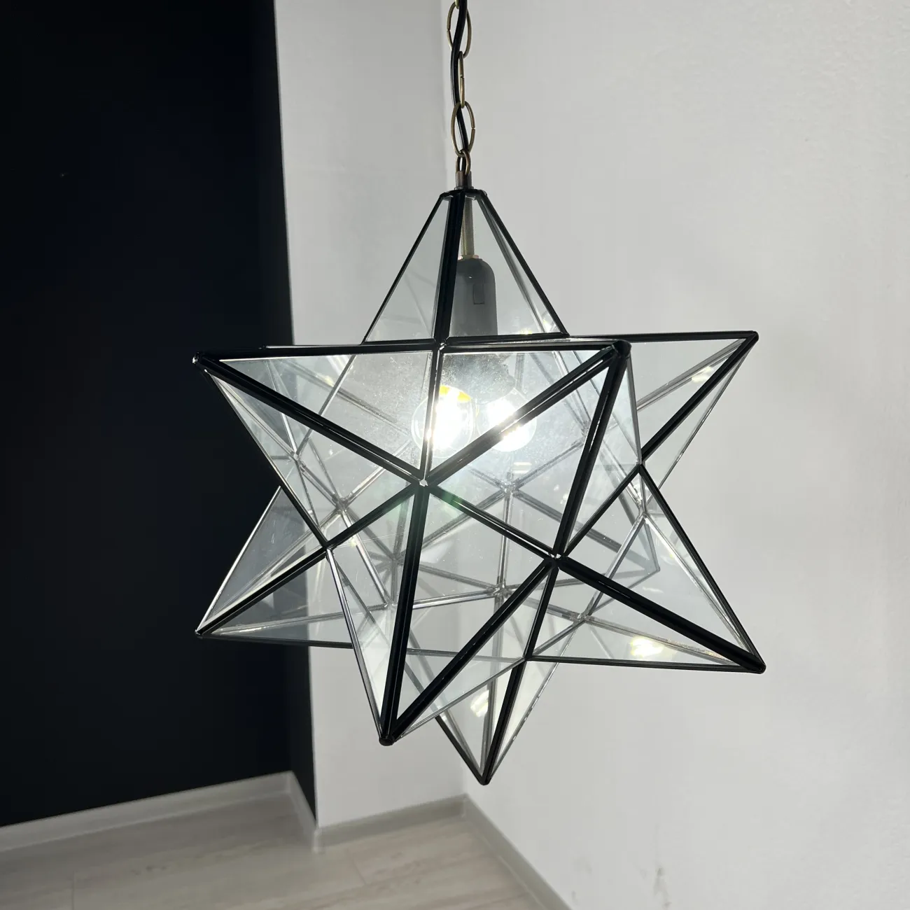 Люстра Black Star Clear Glass 35 см от ImperiumLoft Люстра Black Star Clear Glass 35 см от ImperiumLoft