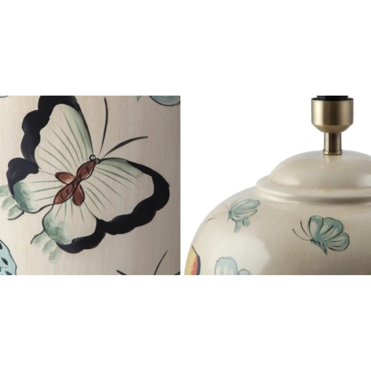 Настольная лампа Round Beige Butterfly от LaLume