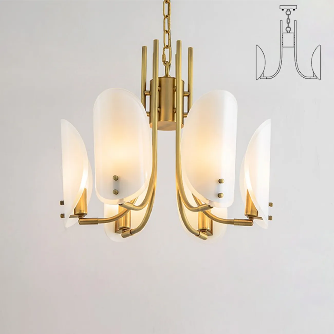 Подвесная люстра BELLVIK 6 D86 от ImperiumLoft