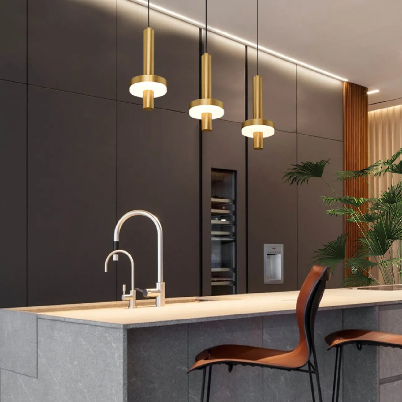 Подвесной светильник Falka Brown A от ImperiumLoft