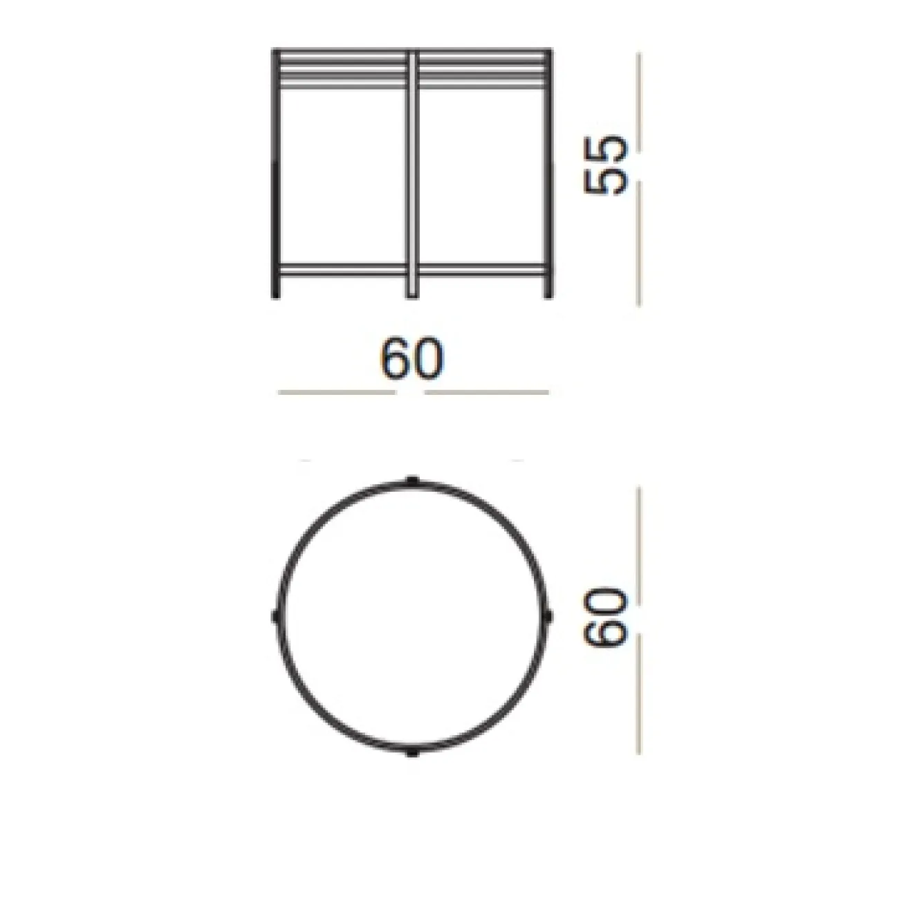 Столик Ula Small table ULA004 designed by Giannella Ventura		 in 2005 от LaLume