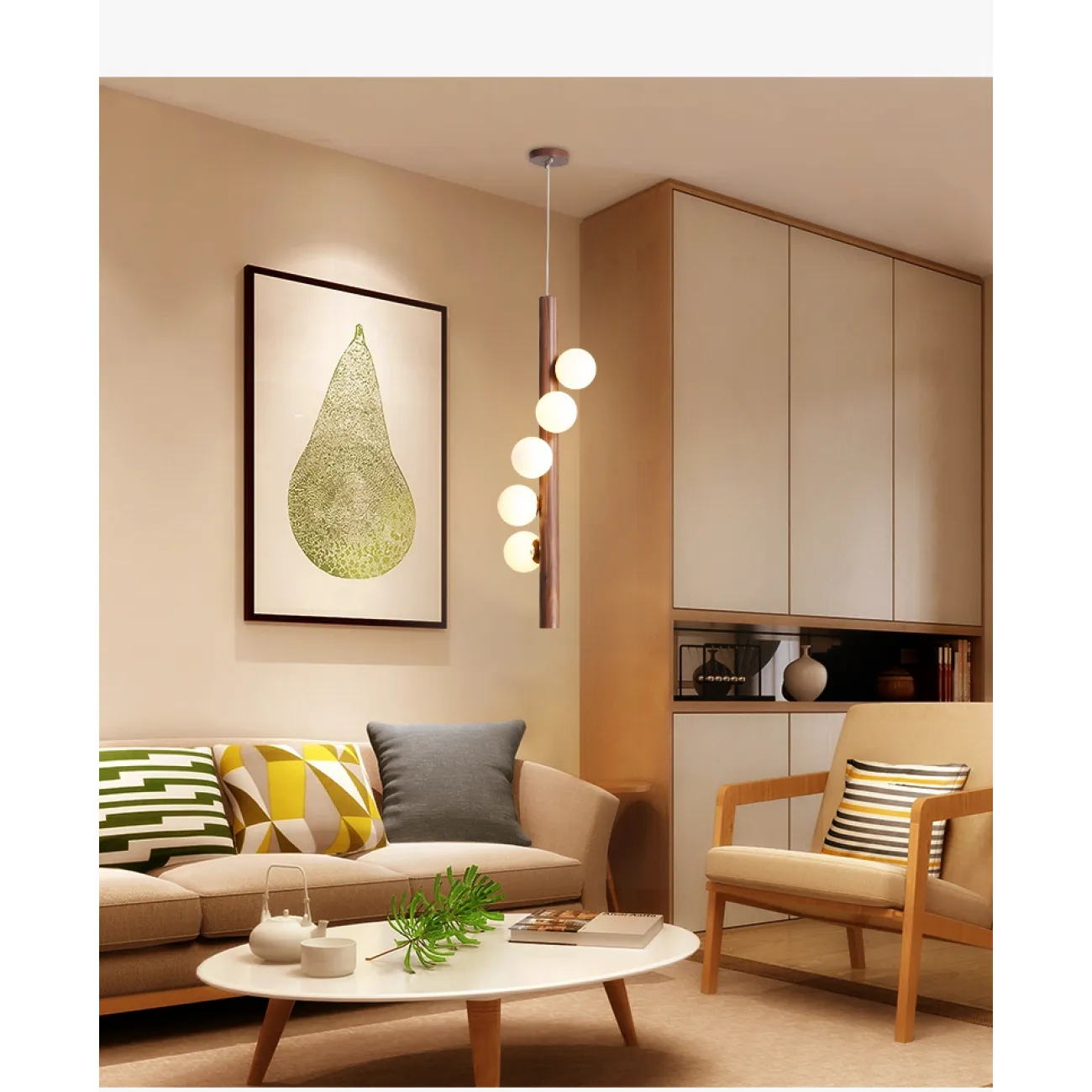 Подвесной светильник WEST light brown от ImperiumLoft