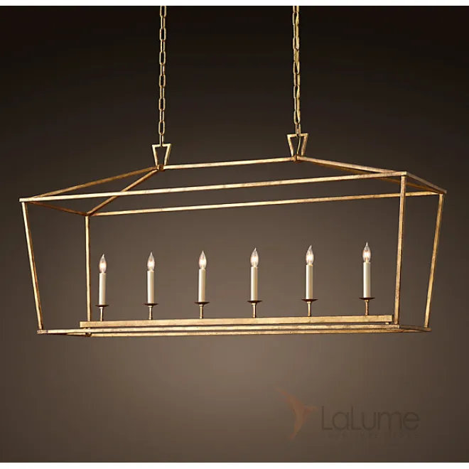 Люстра 19th C. English Openwork Linear Pendant Bronze от LaLume