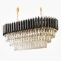 Люстра Empire Black Rectangular Chandelier Crystal от ImperiumLoft