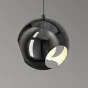 Готовая комбинация подвесных светодиодных светильников c черными шарообразными рассеивателями с круглыми отверстиями MATEAS TRIO D33