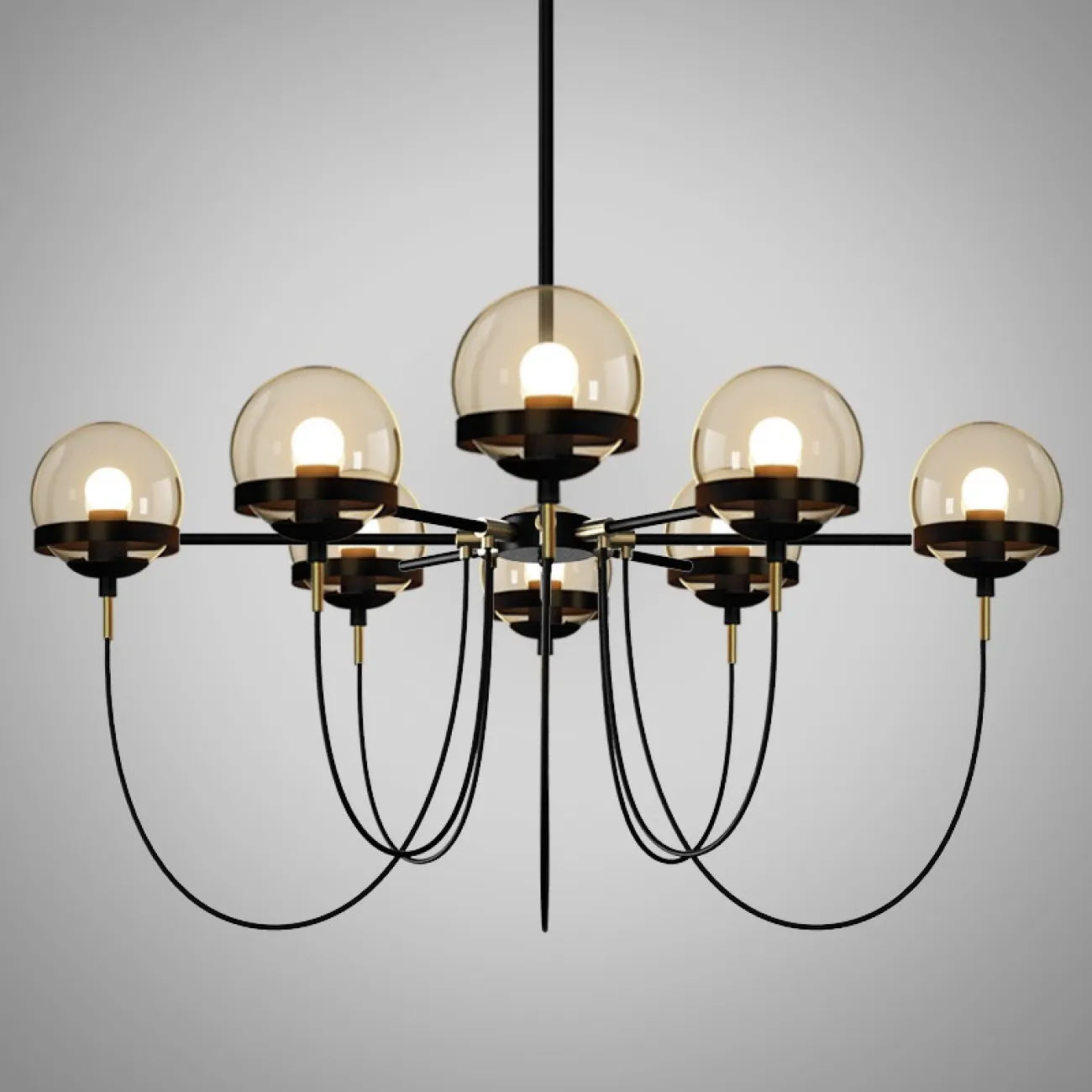 Потолочный светильник ORBIT L5 Black от ImperiumLoft
