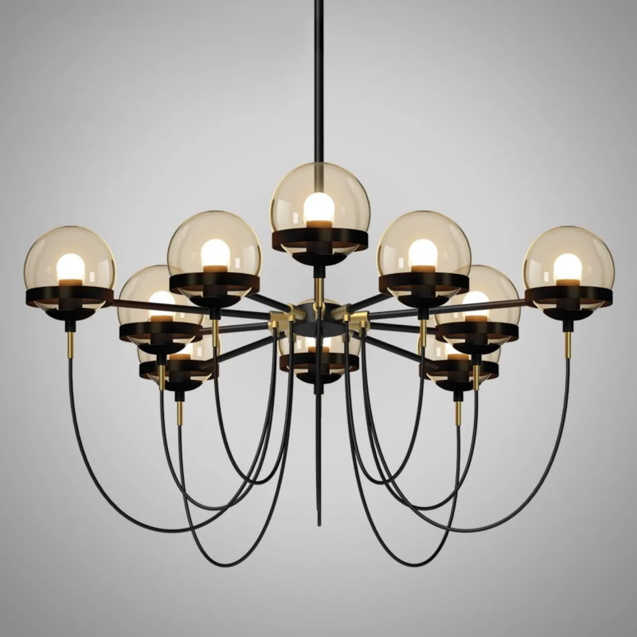 Потолочный светильник ORBIT L5 Black от ImperiumLoft
