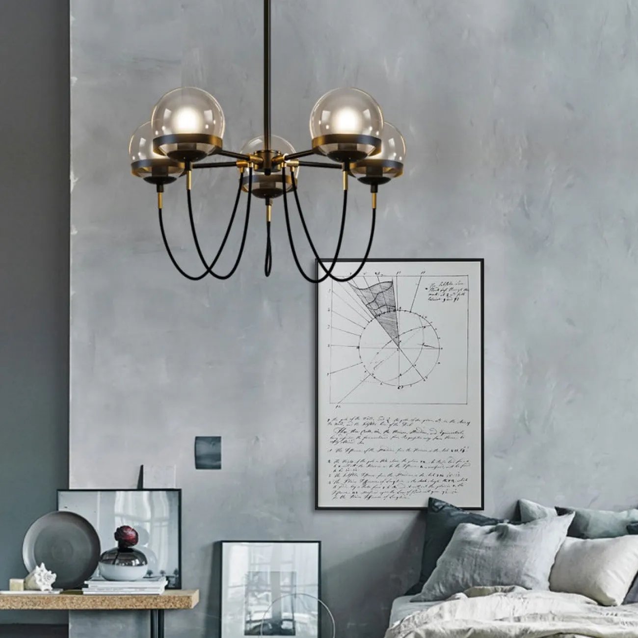 Потолочный светильник ORBIT L5 Black от ImperiumLoft