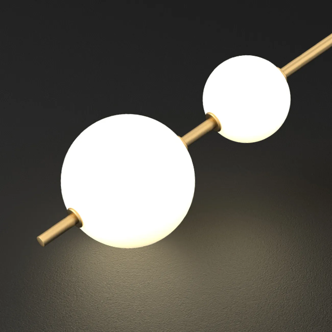 Серия настенных светильников с плафонами шарообразной формы разного диаметра LARA WALL H65 Серия настенных светильников с плафонами шарообразной формы разного диаметра LARA WALL H65