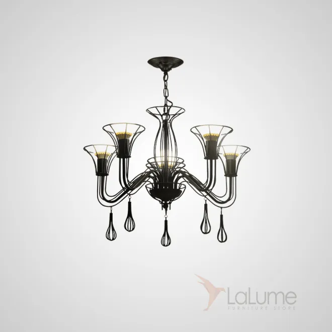 Подвесная люстра CAST 5 Black от ImperiumLoft Подвесная люстра CAST 5 Black от ImperiumLoft