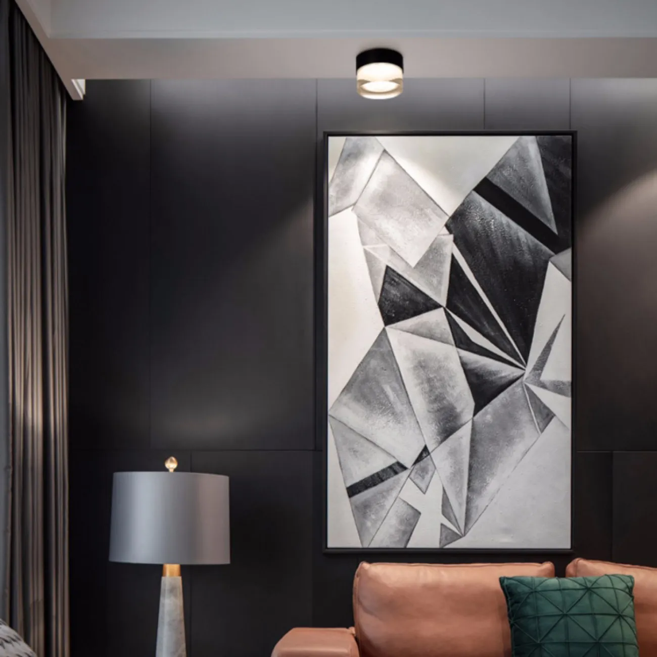 Точечный светодиодный светильник FEST Black 3000К 9W от ImperiumLoft