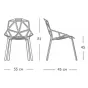 Дизайнерский стул CHAIR ONE multi color от LaLume