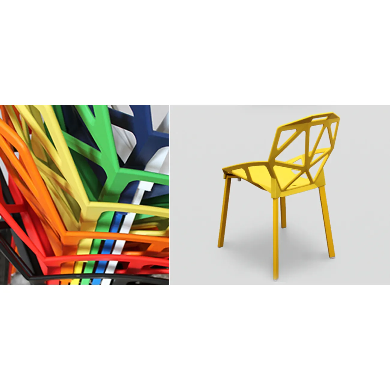 Дизайнерский стул CHAIR ONE multi color от LaLume