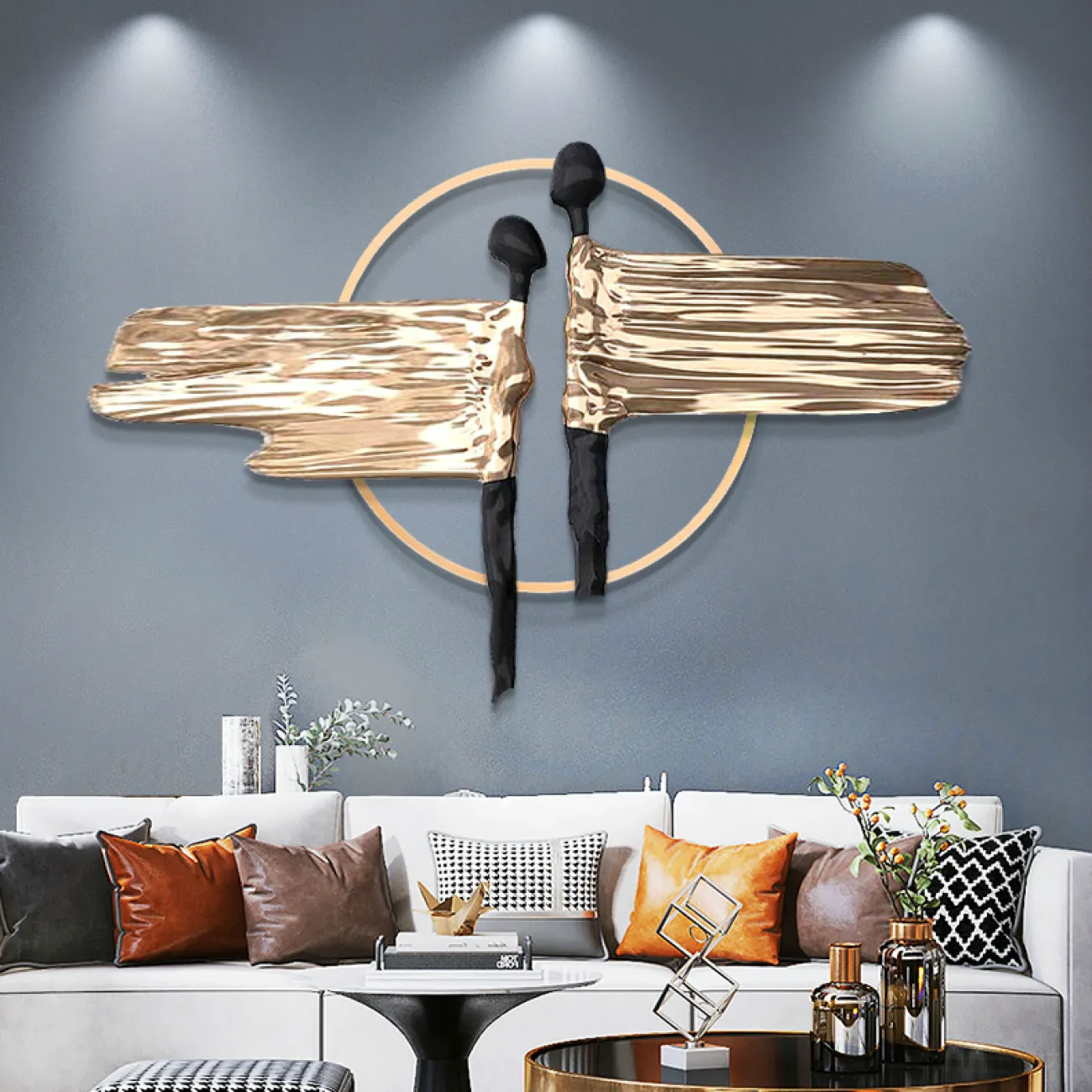 Дизайнерский настенный декор влюбленные LaLume-KKK00241 Дизайнерский настенный декор влюбленные LaLume-KKK00241