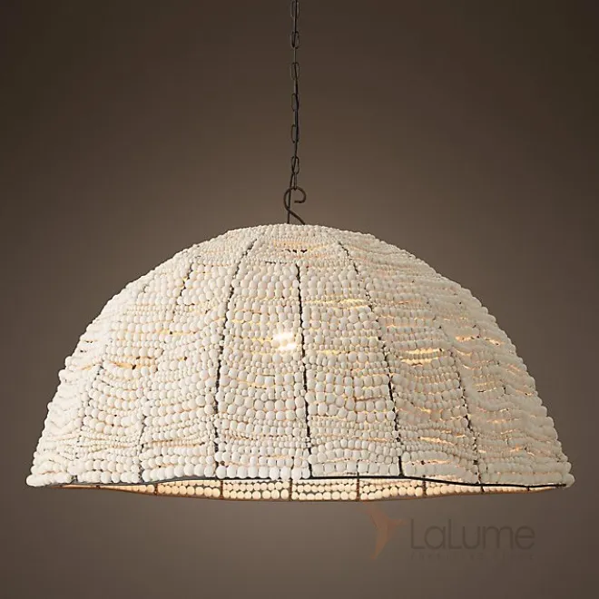 Люстра RH Clay Bead Dome Pendant White 40 от LaLume